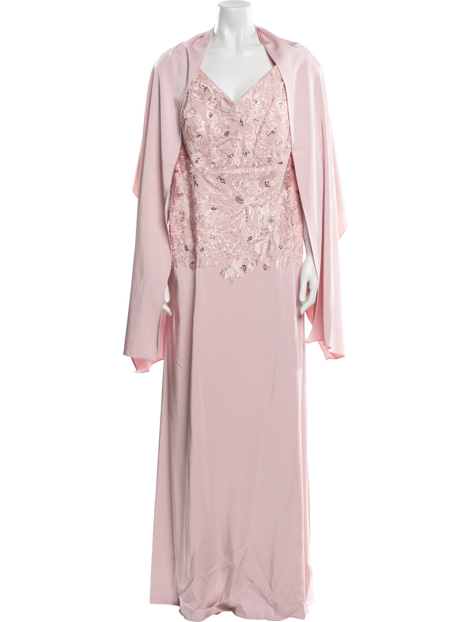 MGNY V-Neck Long Dress w/ Tags