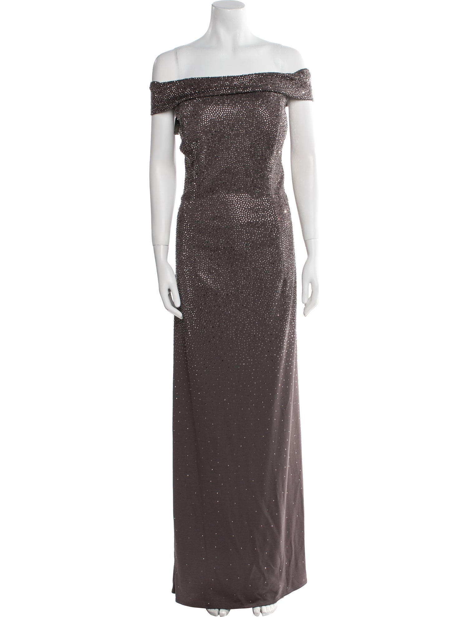 MGNY Off-The-Shoulder Long Dress w/ Tags