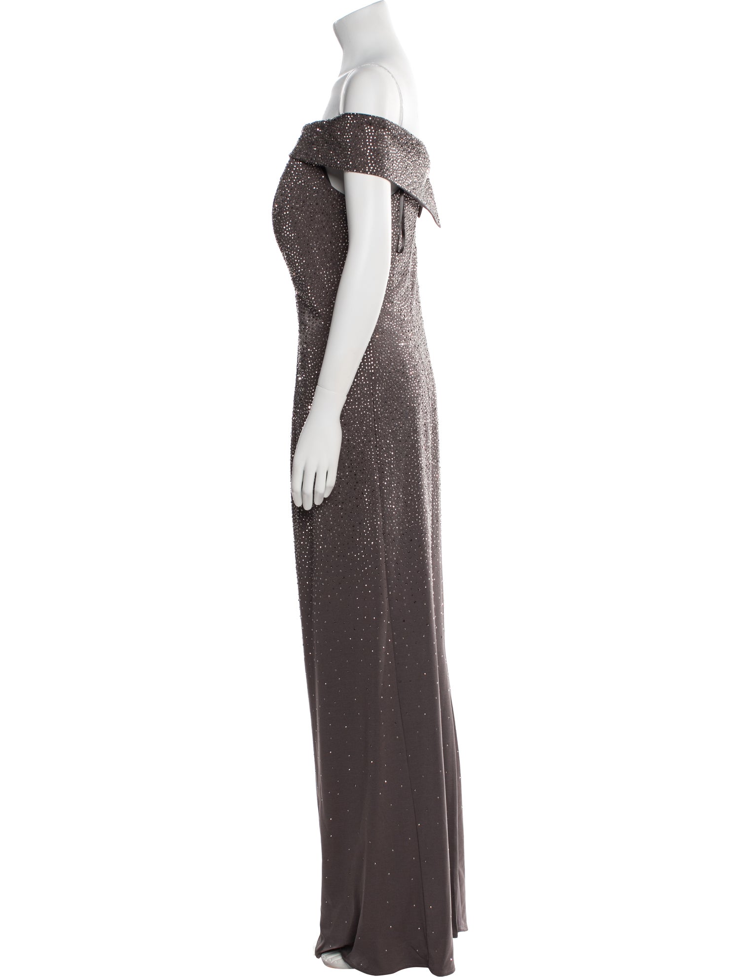 MGNY Off-The-Shoulder Long Dress w/ Tags