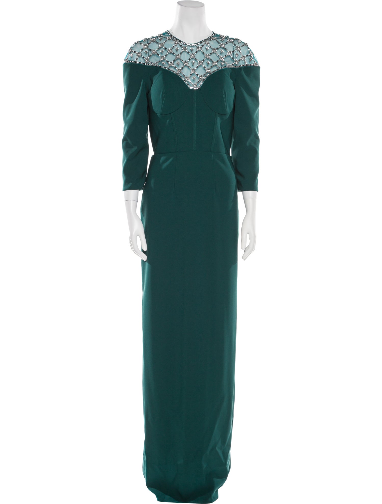 MGNY Crew Neck Long Dress w/ Tags