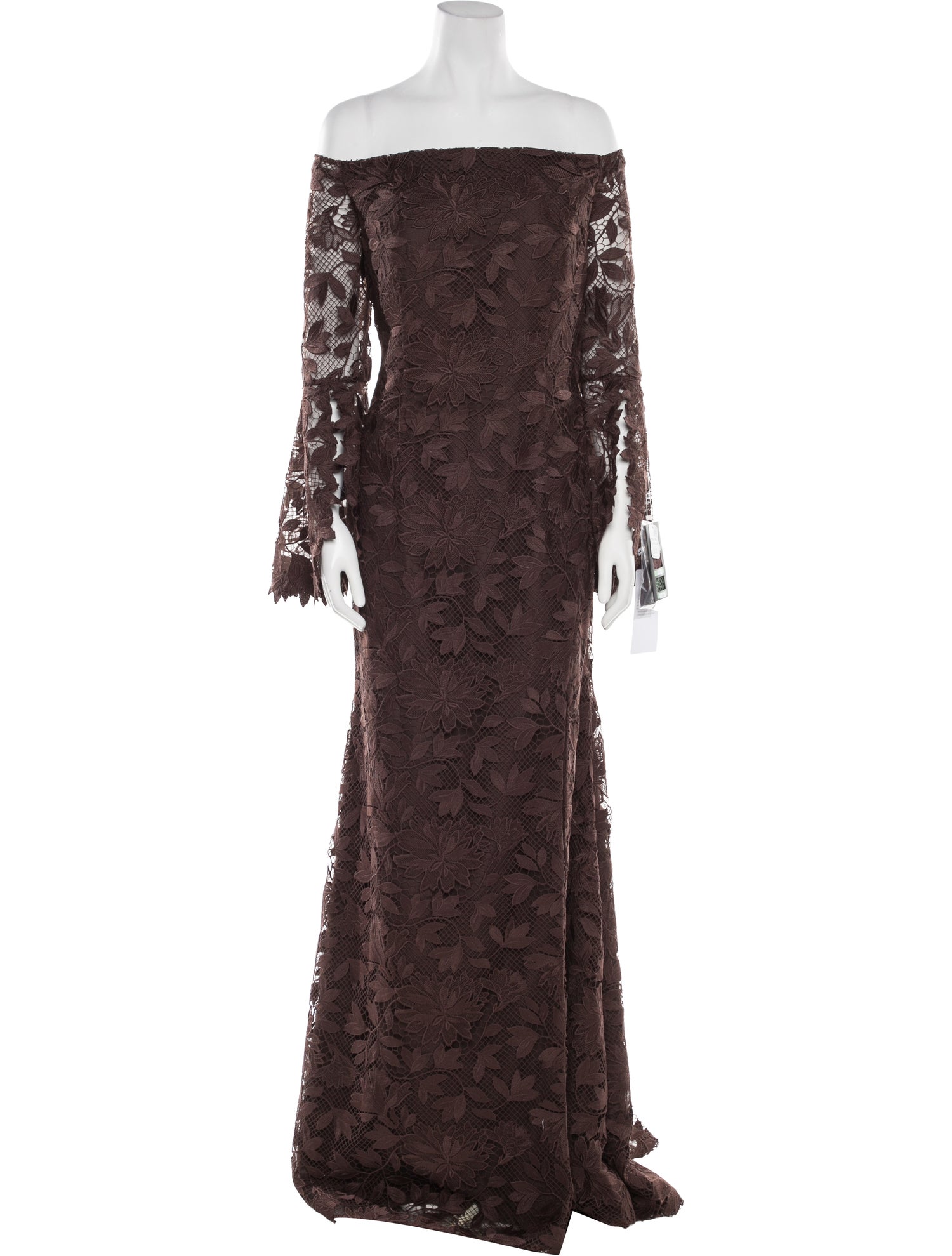 MGNY Lace Pattern Long Dress w/ Tags