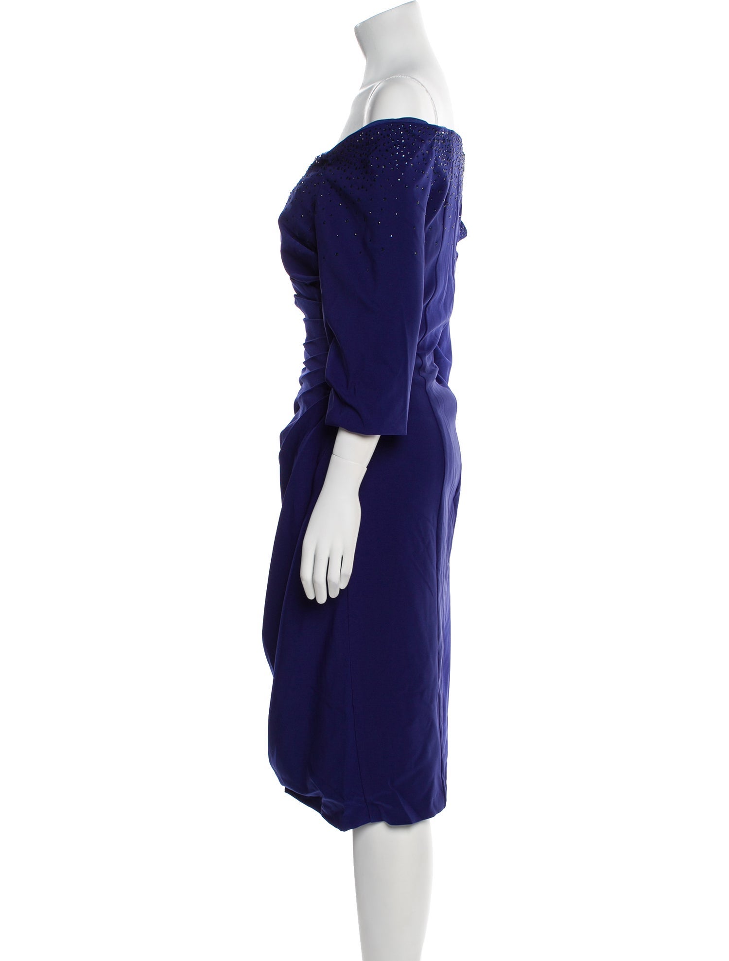 MGNY Off-The-Shoulder Midi Length Dress w/ Tags