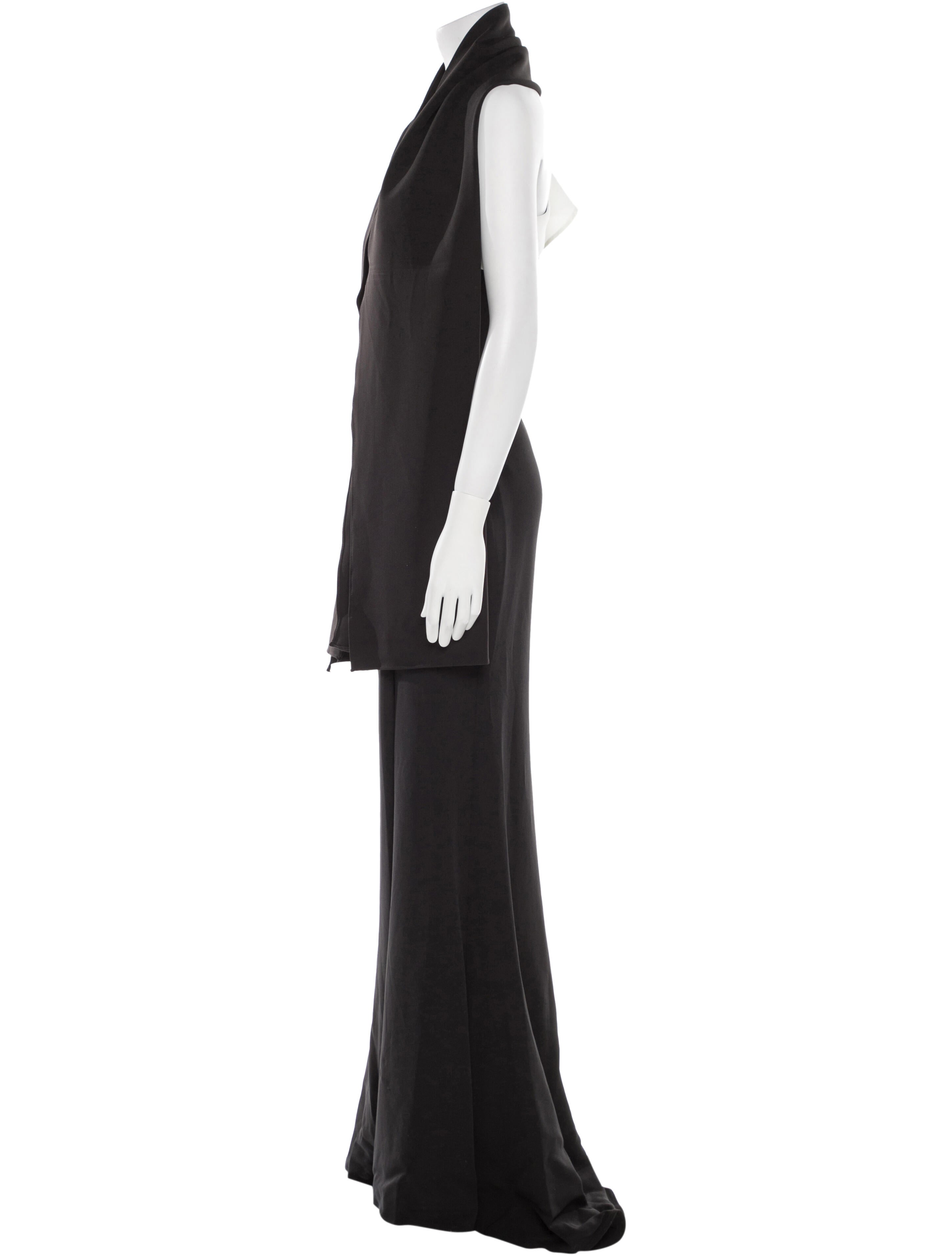 MGNY Cowl Neck Long Dress w/ Tags