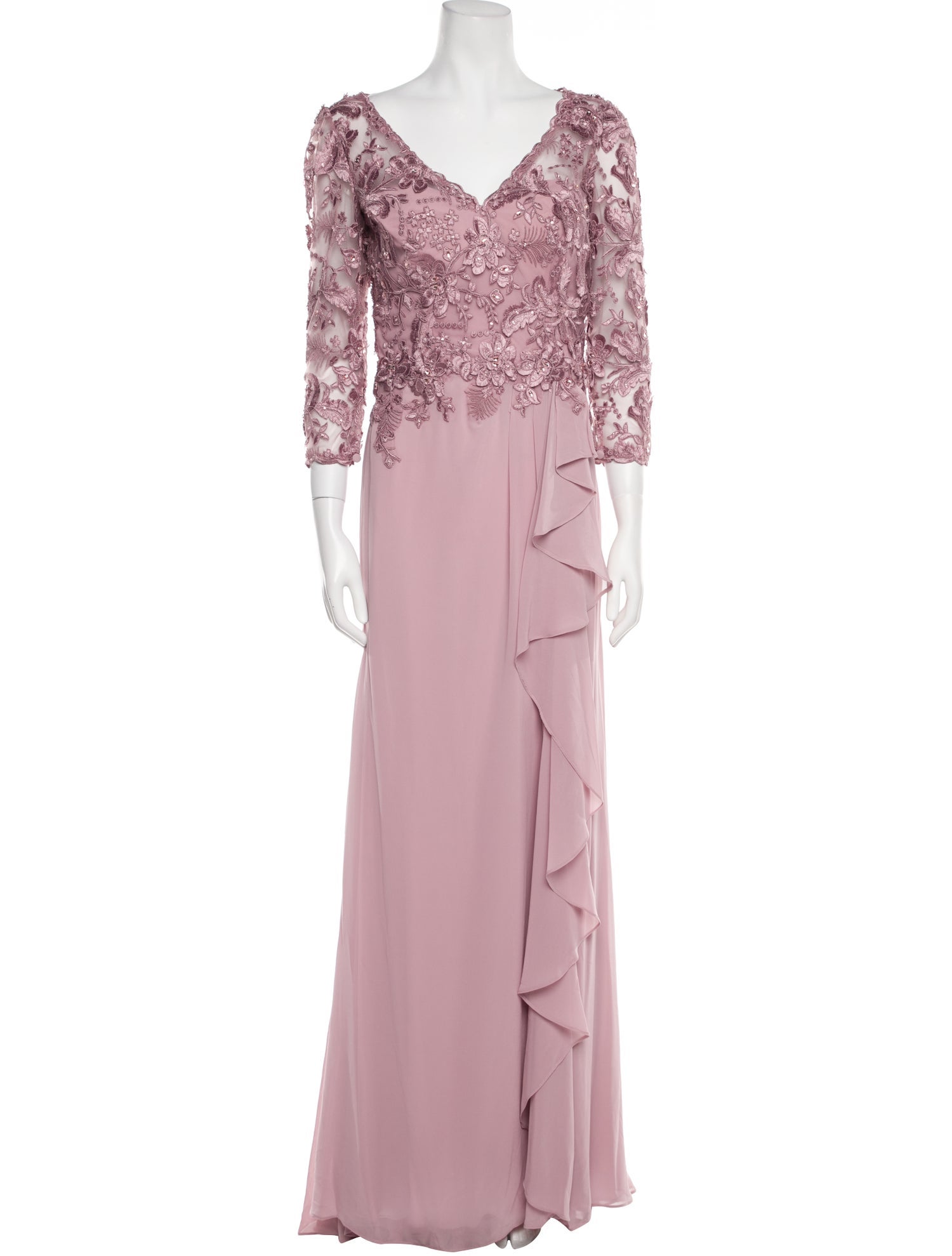 MGNY V-Neck Long Dress w/ Tags