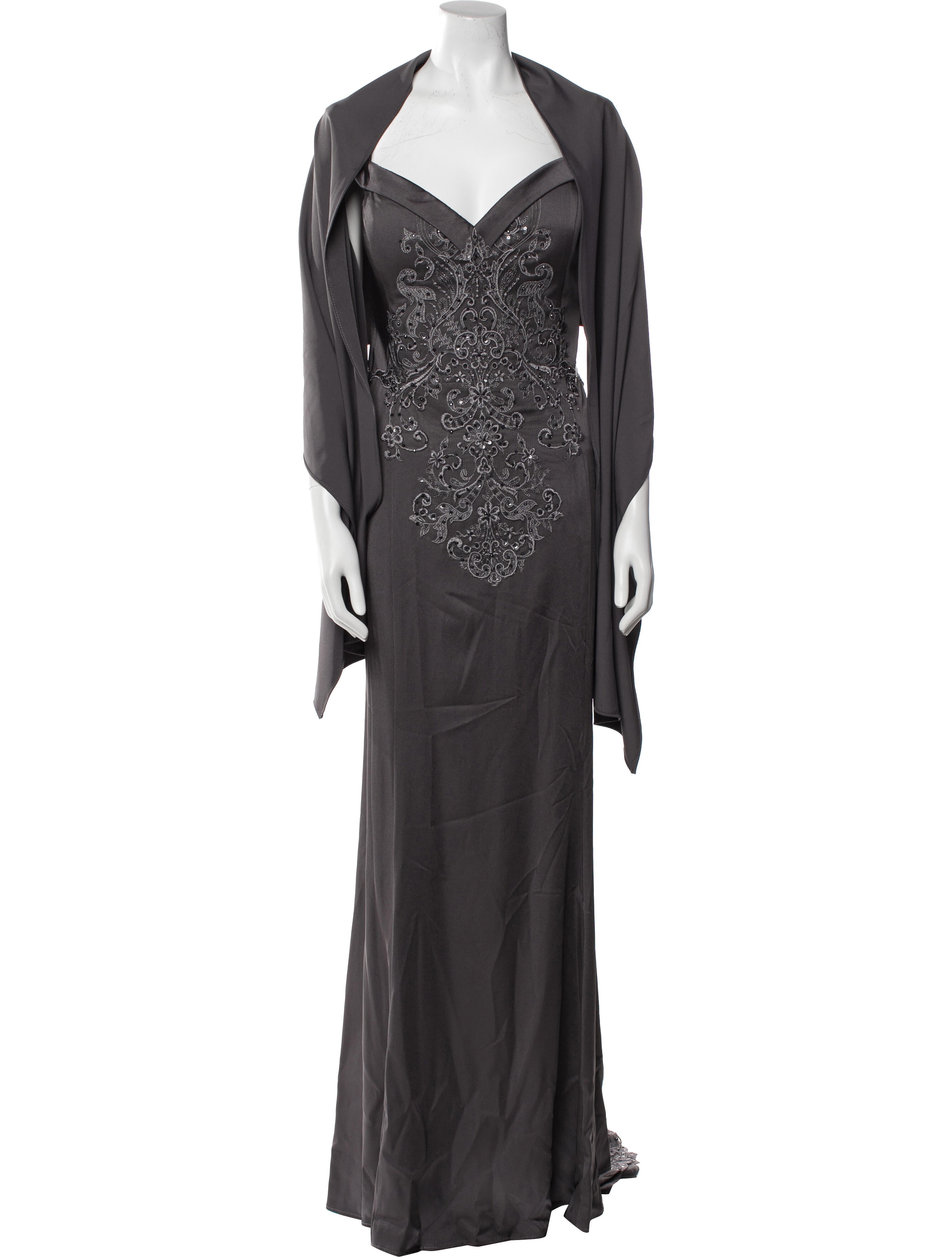 MGNY Halterneck Long Dress