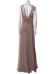 MGNY V-Neck Long Dress
