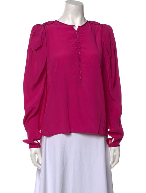 Magali Pascal Crew Neck Long Sleeve Blouse