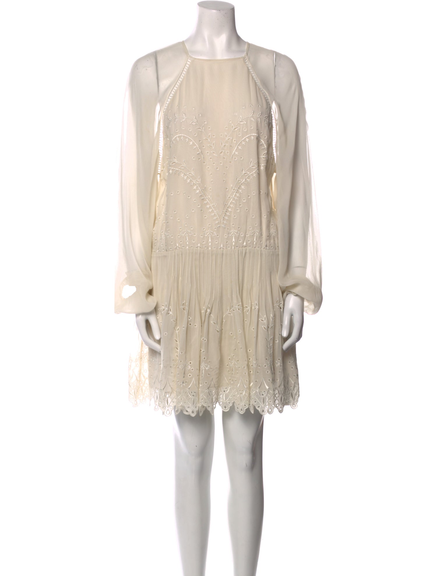 Magali Pascal Crew Neck Mini Dress