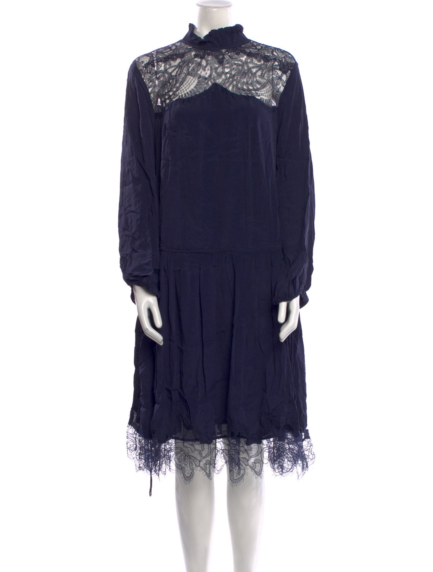 Magali Pascal Mock Neck Knee-Length Dress w/ Tags