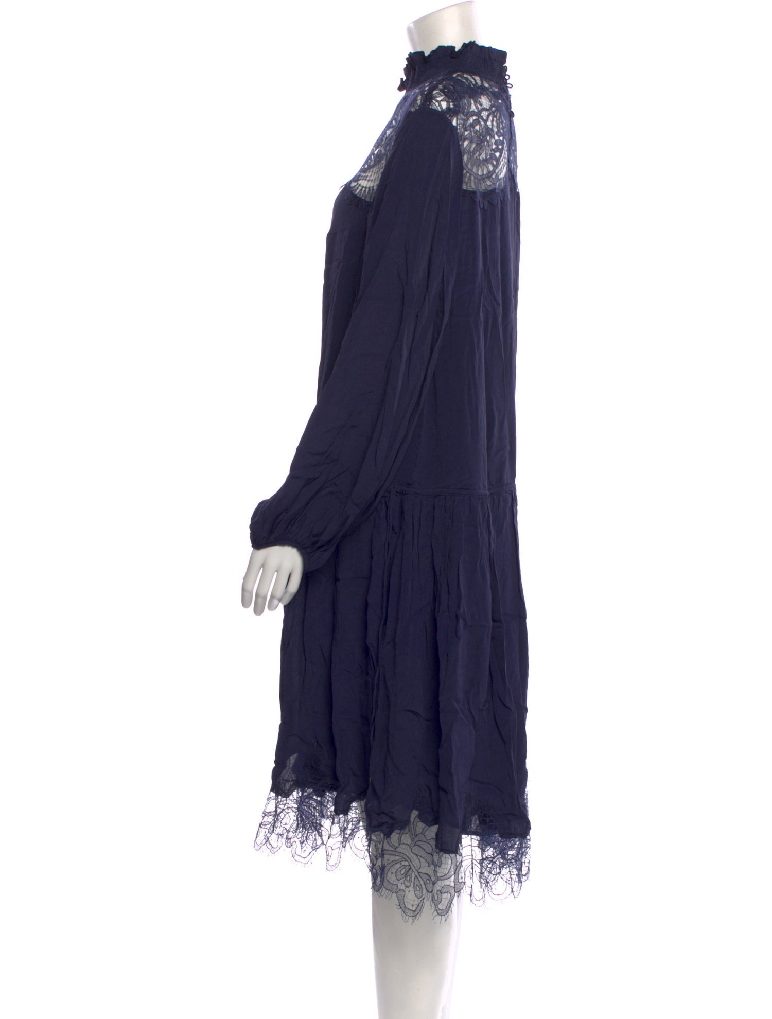 Magali Pascal Mock Neck Knee-Length Dress w/ Tags