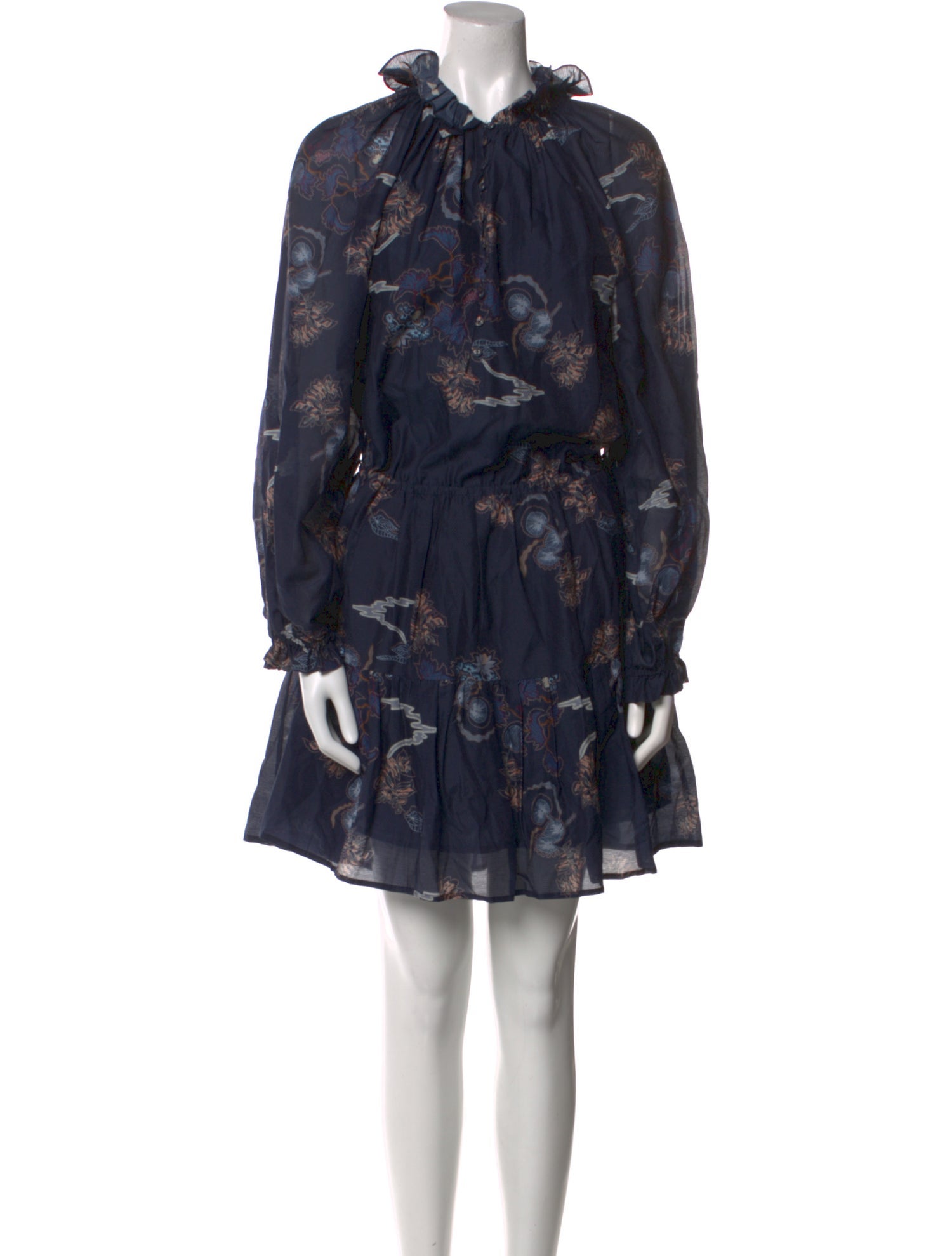 Magali Pascal Floral Print Knee-Length Dress