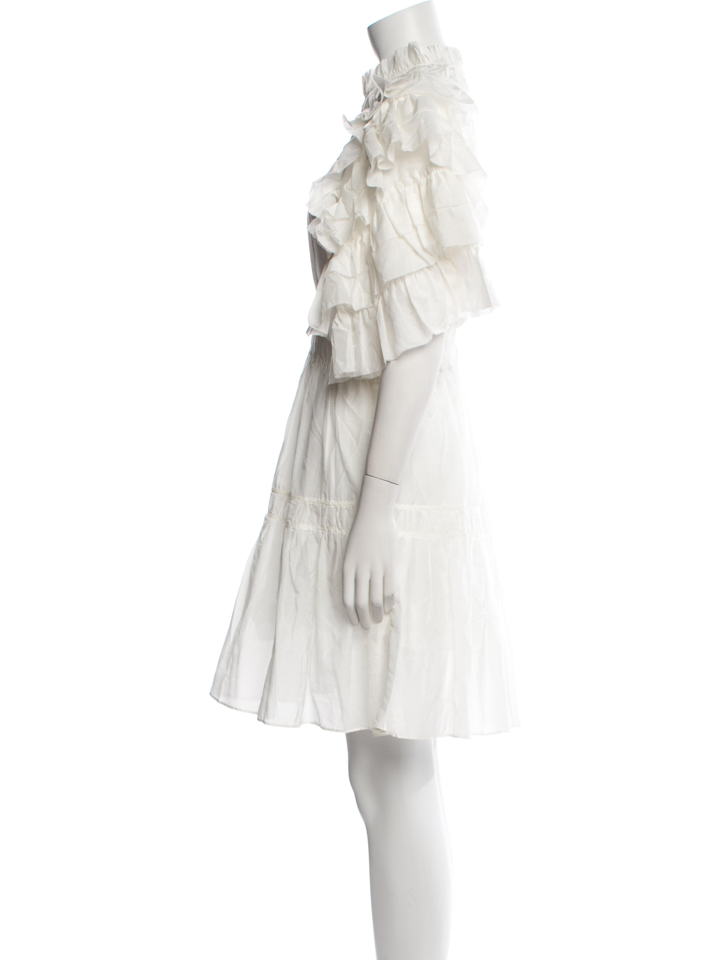 Magali Pascal Mock Neck Mini Dress