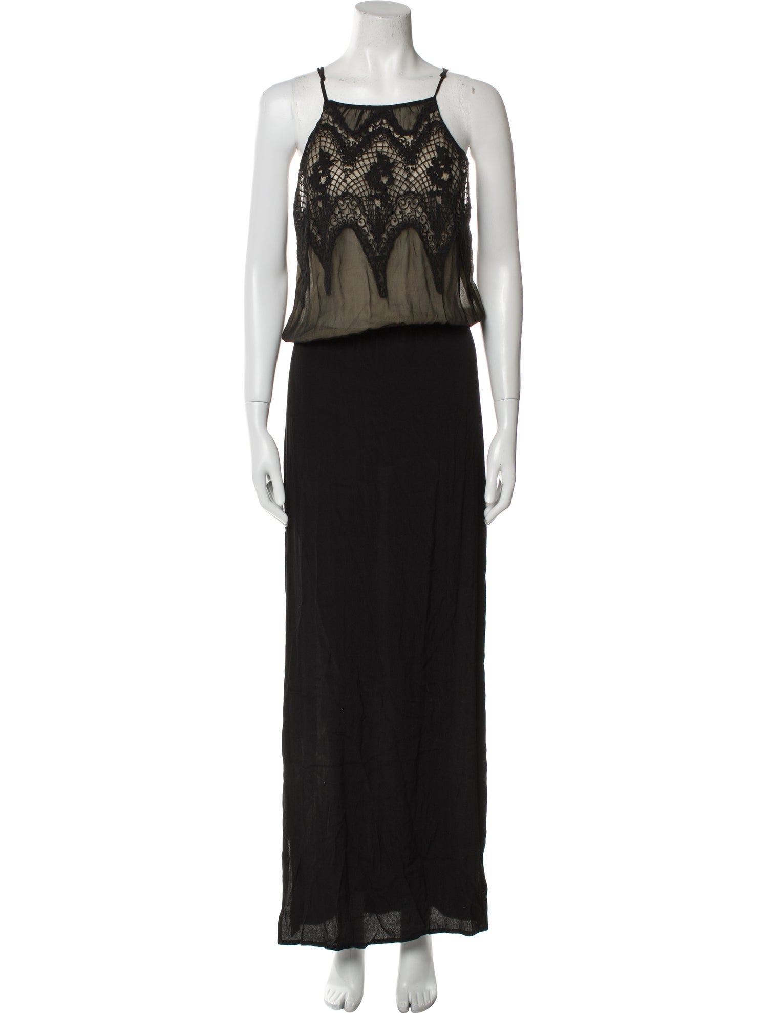 Magali Pascal Lace Pattern Long Dress