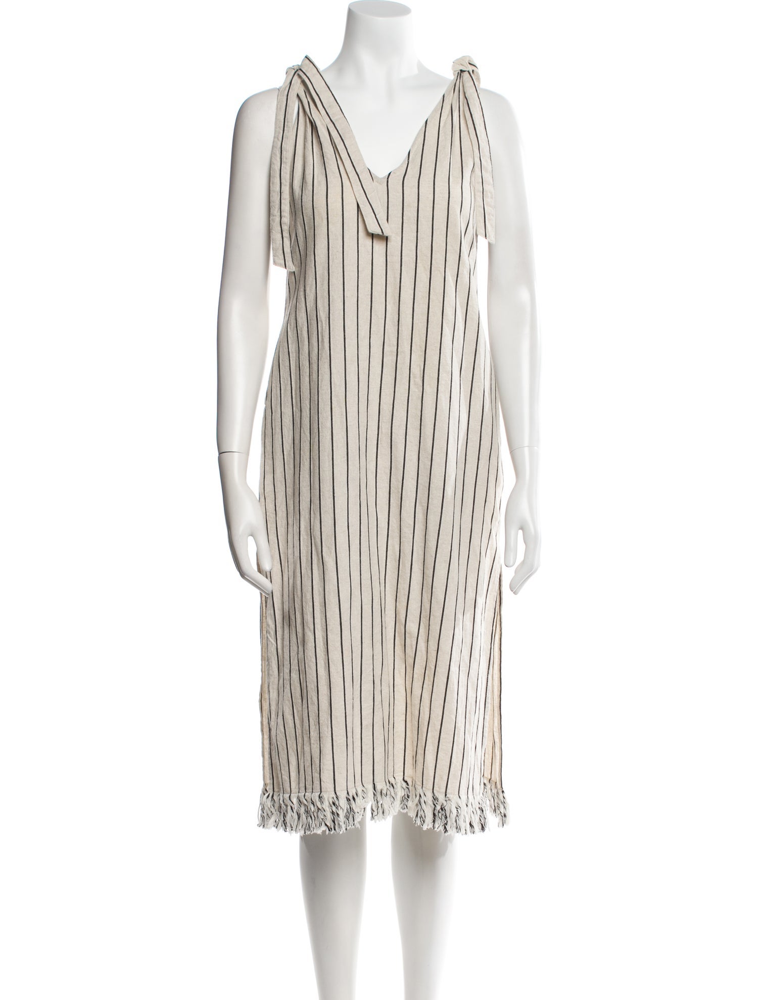 Magali Pascal Striped Midi Length Dress