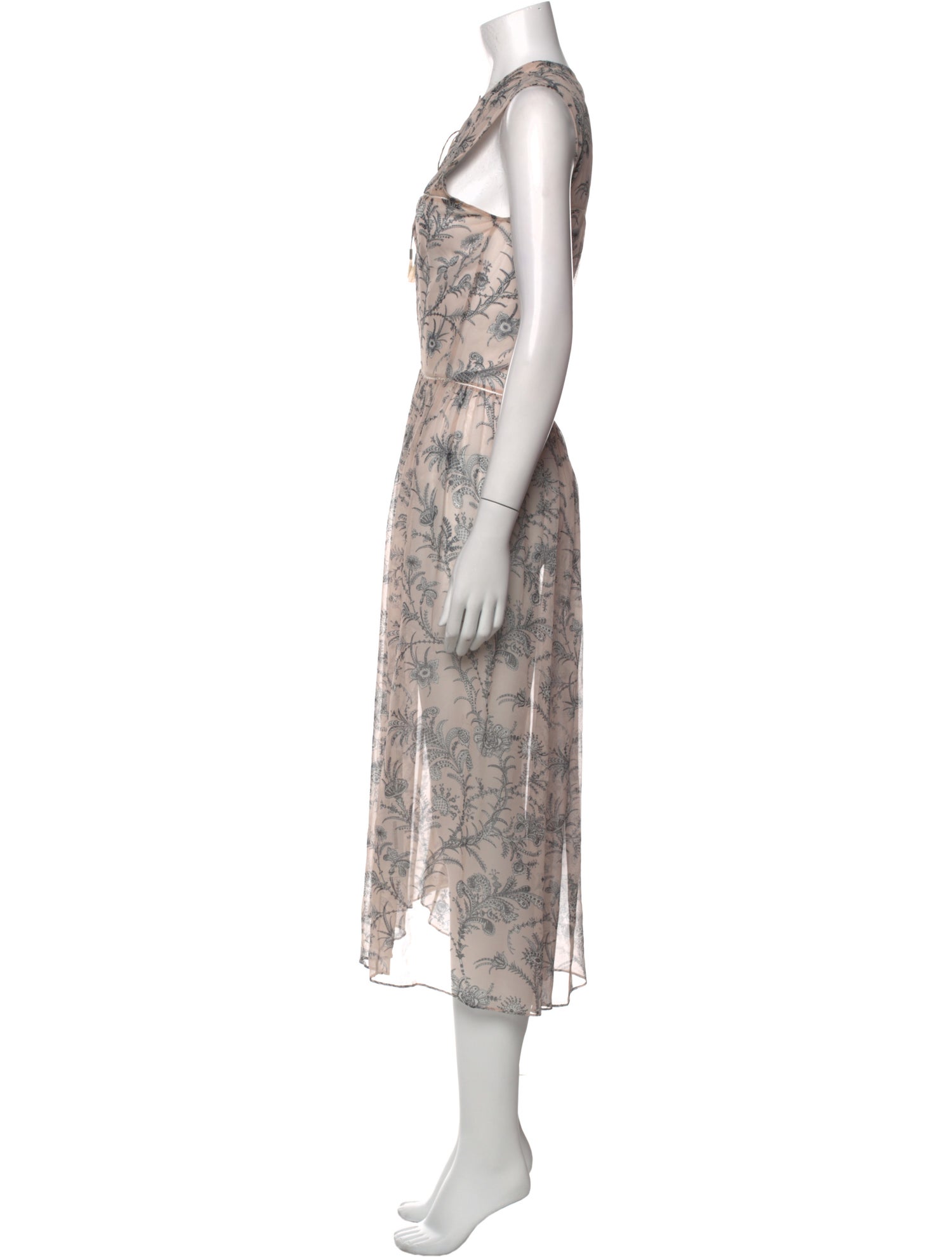 Magali Pascal Silk Midi Length Dress