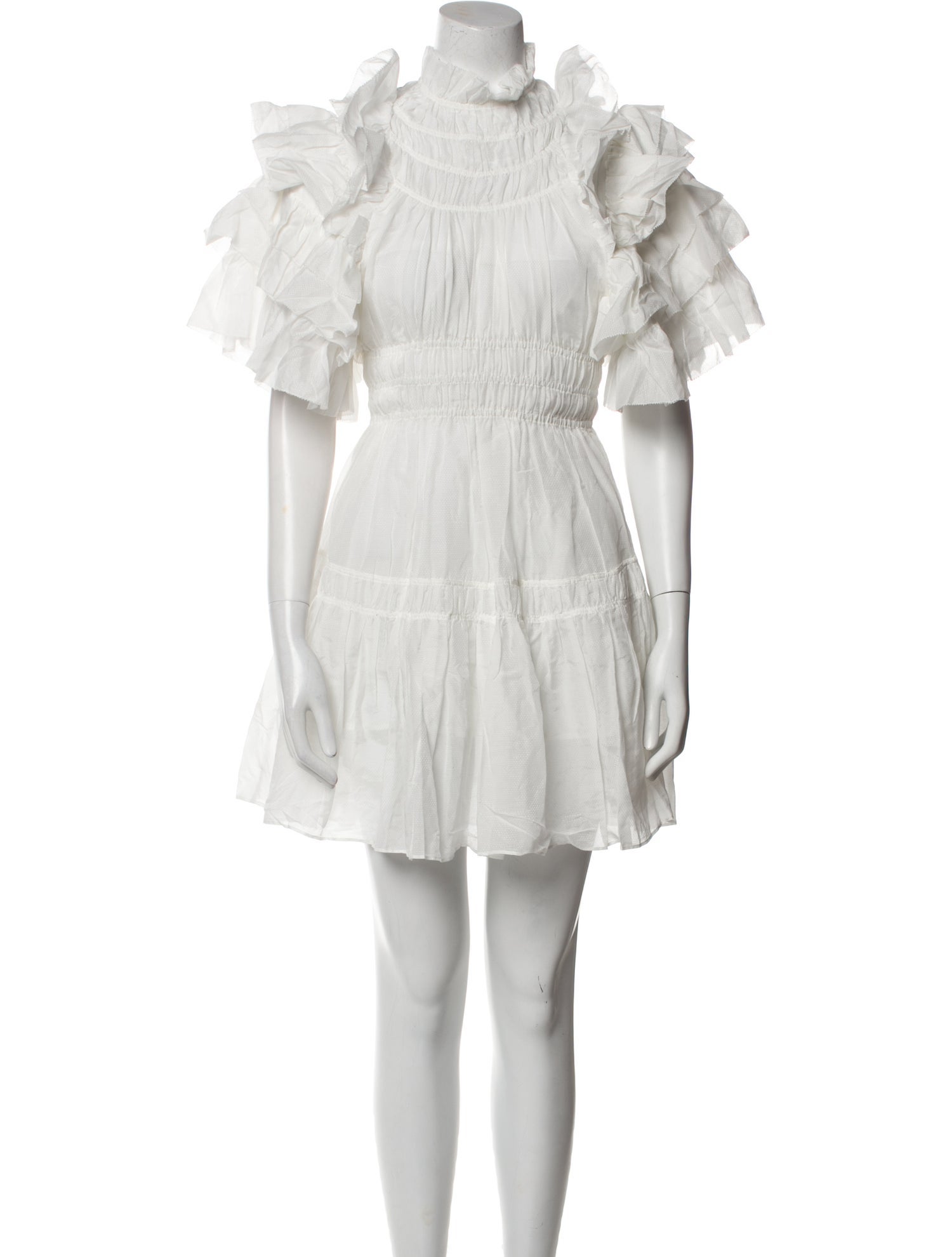 Magali Pascal Mock Neck Mini Dress