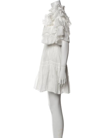 Magali Pascal Mock Neck Mini Dress