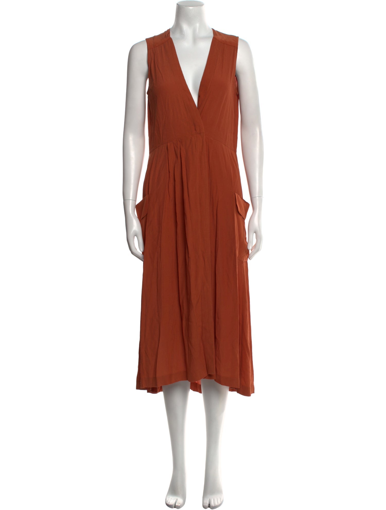 Magali Pascal V-Neck Midi Length Dress