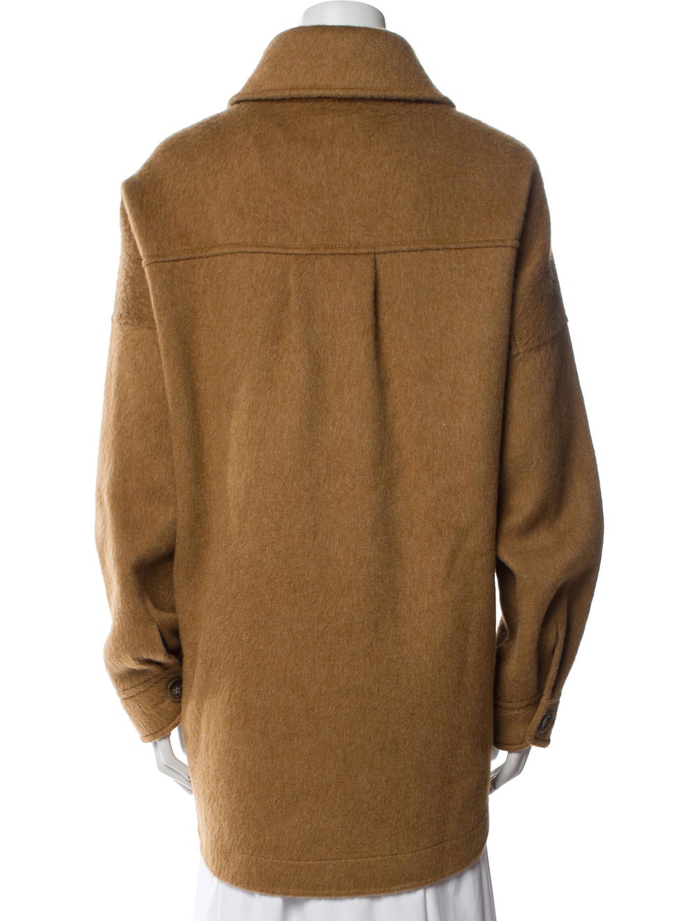 Magali Pascal Wool Utility Jacket Brown Pointed C… - image 3