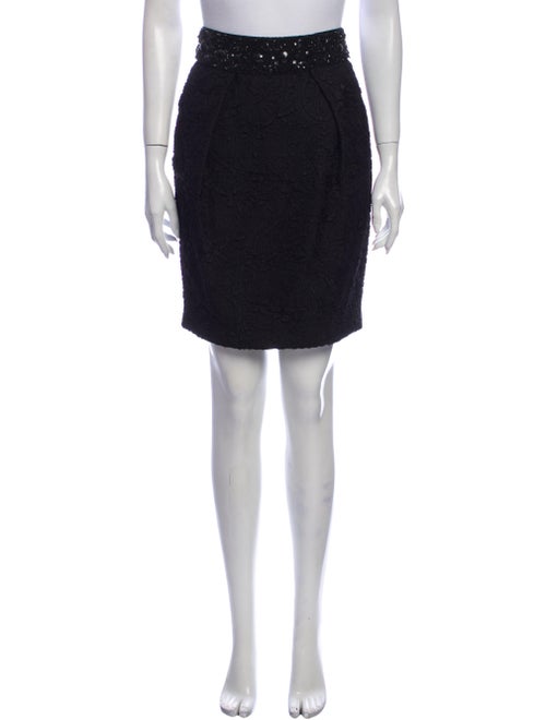 Marchesa Notte Sequin Embellishments Knee-Length Skirt