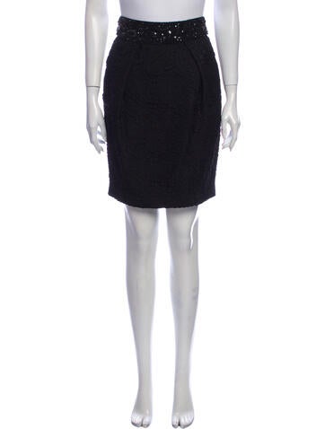 Marchesa Notte Skirts Sequin Embellishments Knee-Length Skirt S