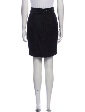 Marchesa Notte Sequin Embellishments Knee-Length Skirt