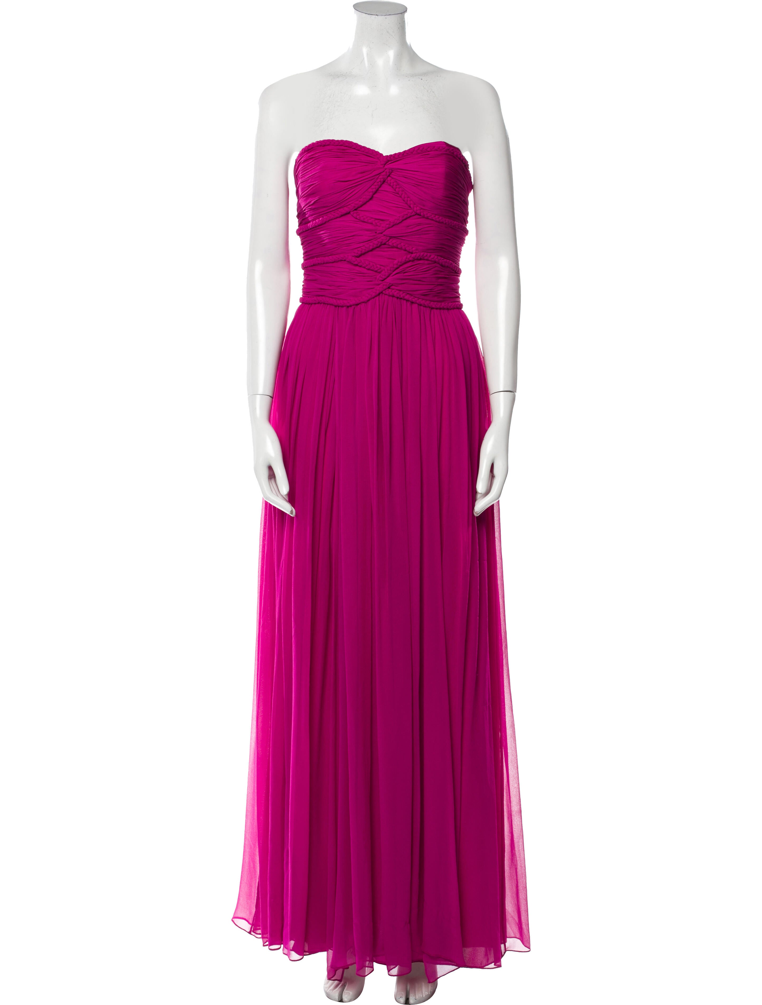 Marchesa Notte Strapless Long Dress