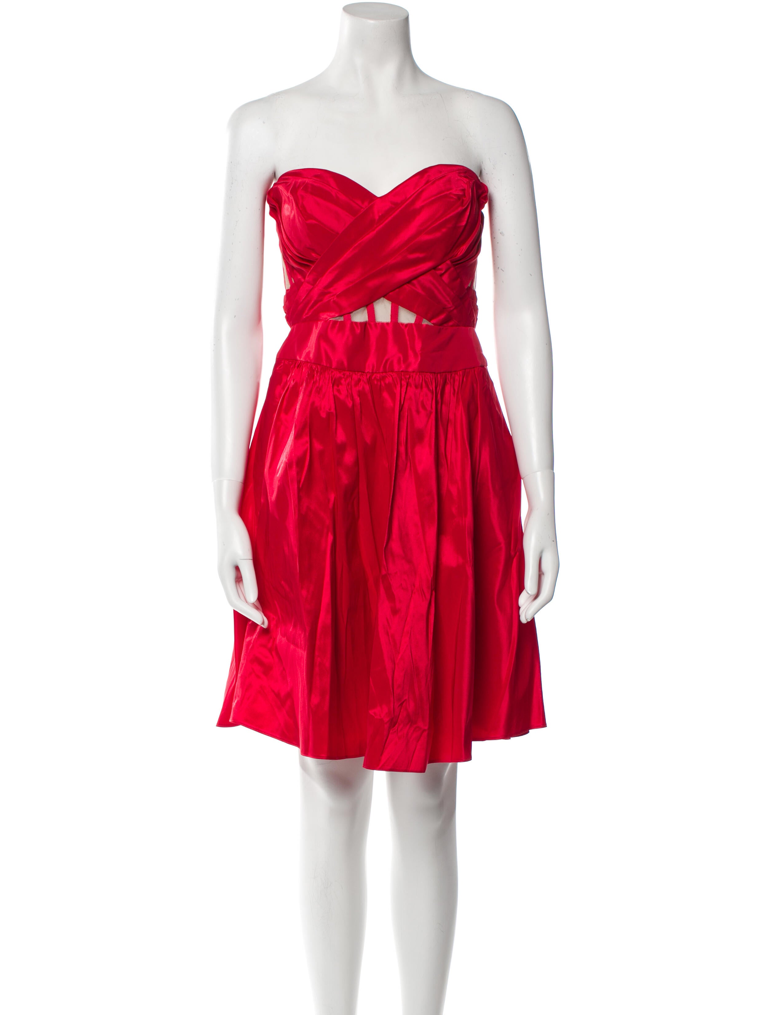 Marchesa Notte Strapless Mini Dress