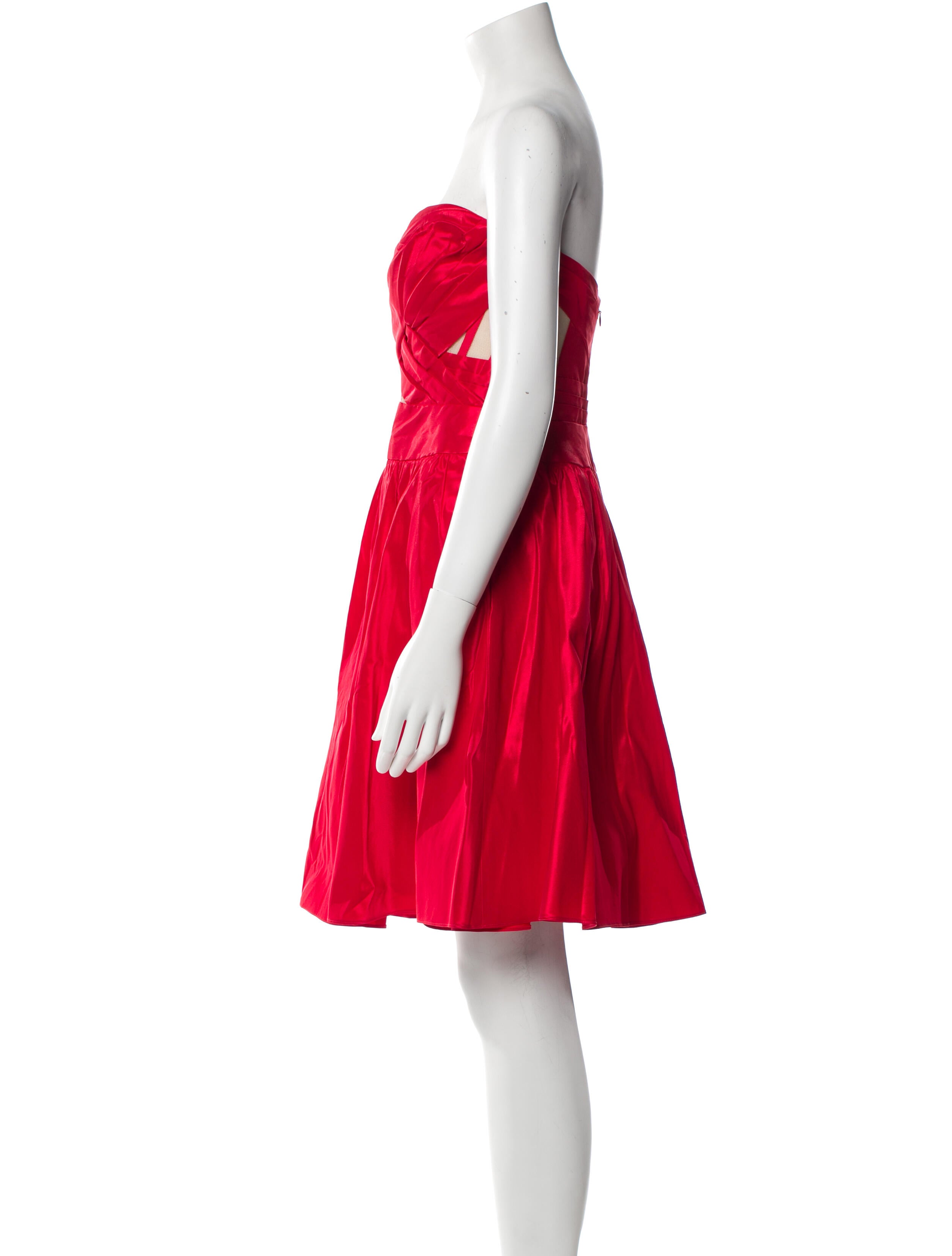 Marchesa Notte Strapless Mini Dress