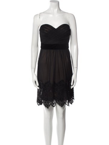Marchesa Notte Dresses Strapless Mini Dress M