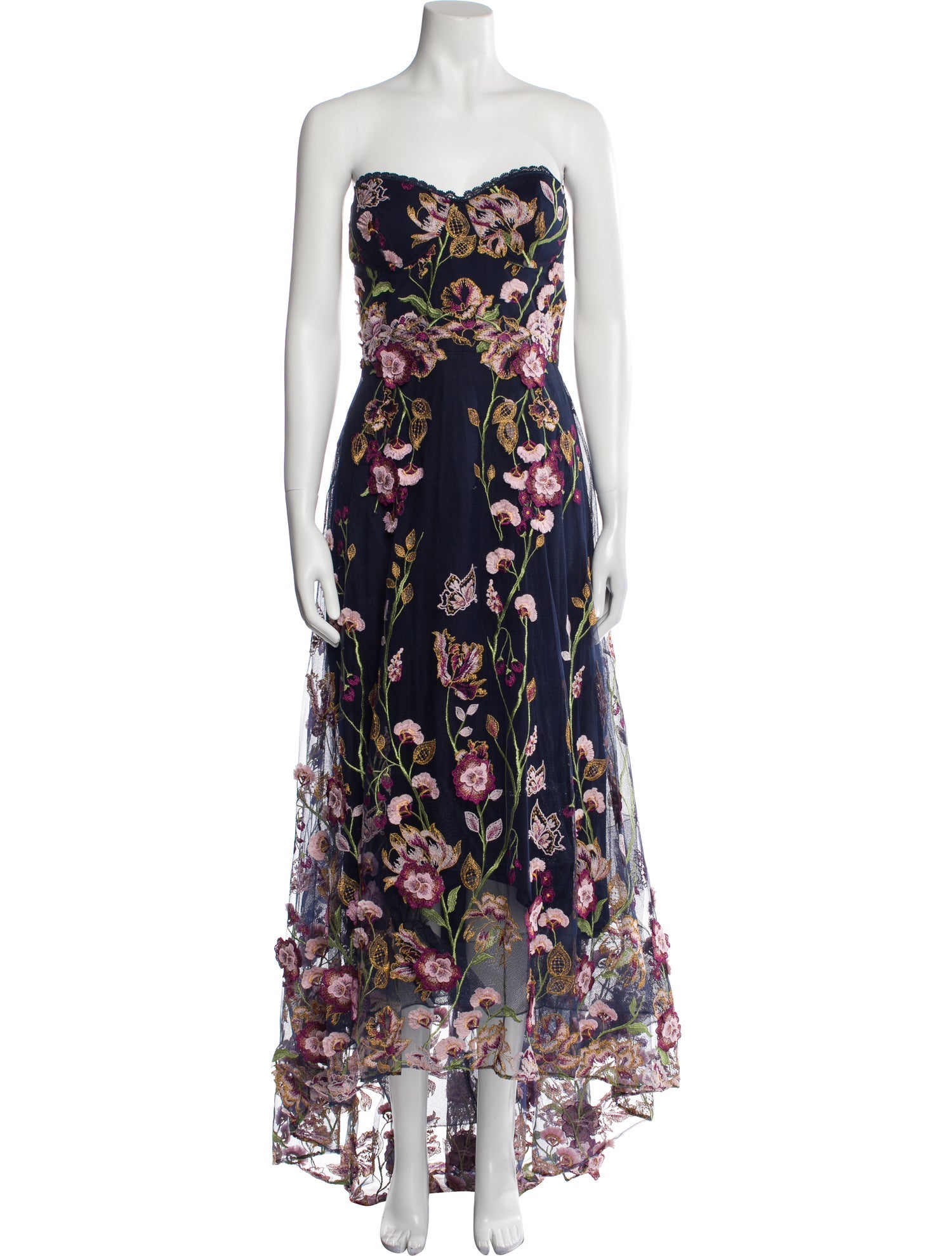 Marchesa Notte Floral Print Long Dress w/ Tags - Black Dresses, Clothing - WMH32565 | The RealReal Marchesa Notte Floral Print Long Dress w/ Tags - Black Dresses, Clothing - WMH32565 | The RealReal