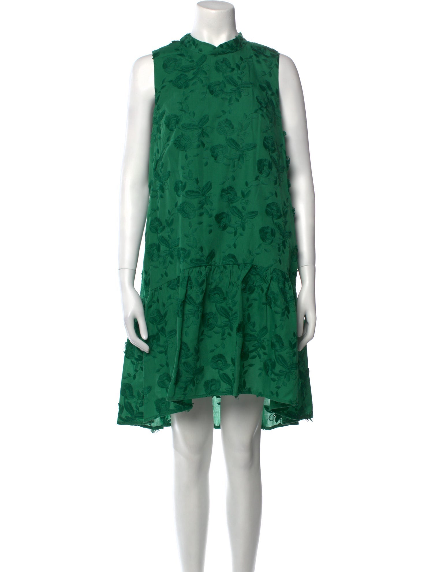 Marchesa Notte Floral Print Knee-Length Dress