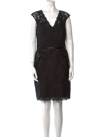 Marchesa Notte Dresses Lace Pattern Mini Dress US 10 | L