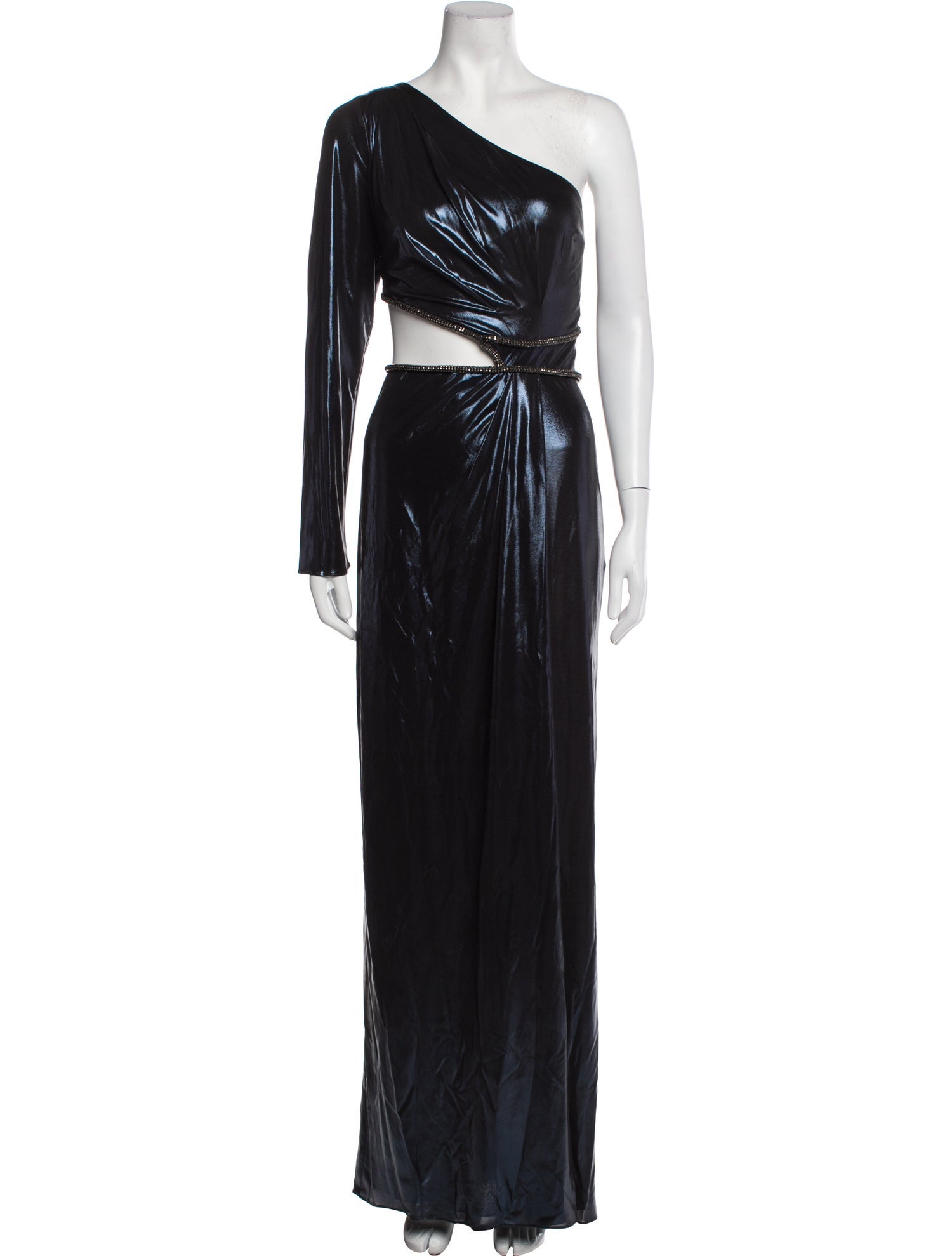 Marchesa Notte One-Shoulder Long Dress
