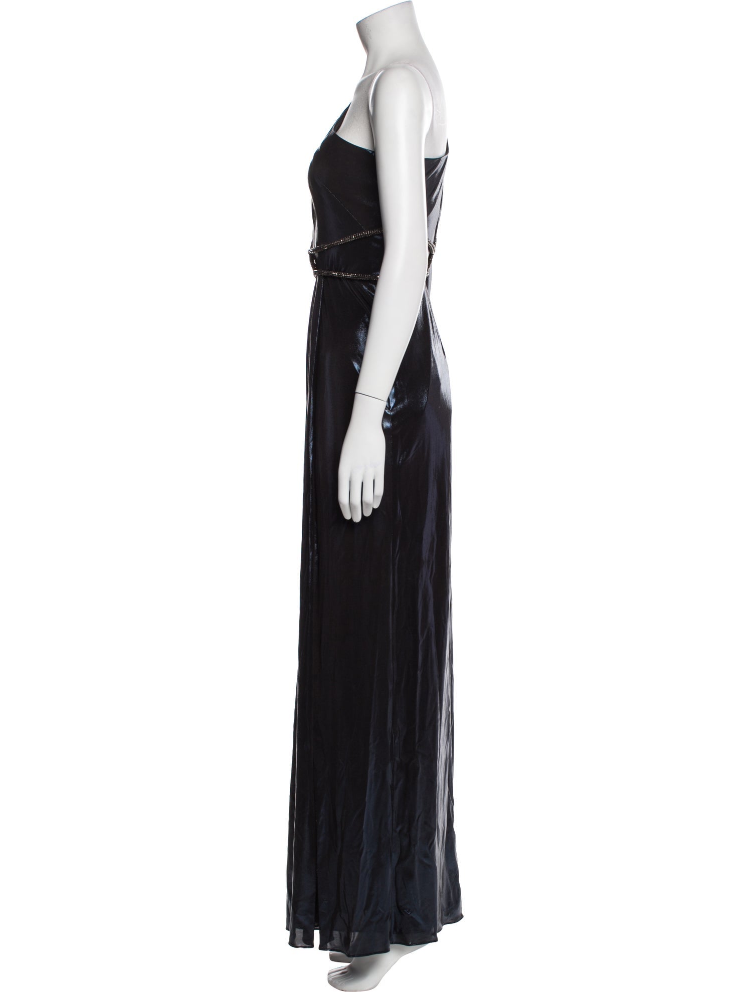Marchesa Notte One-Shoulder Long Dress