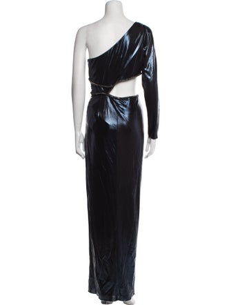 Marchesa Notte One-Shoulder Long Dress