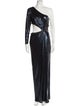 Marchesa Notte One-Shoulder Long Dress