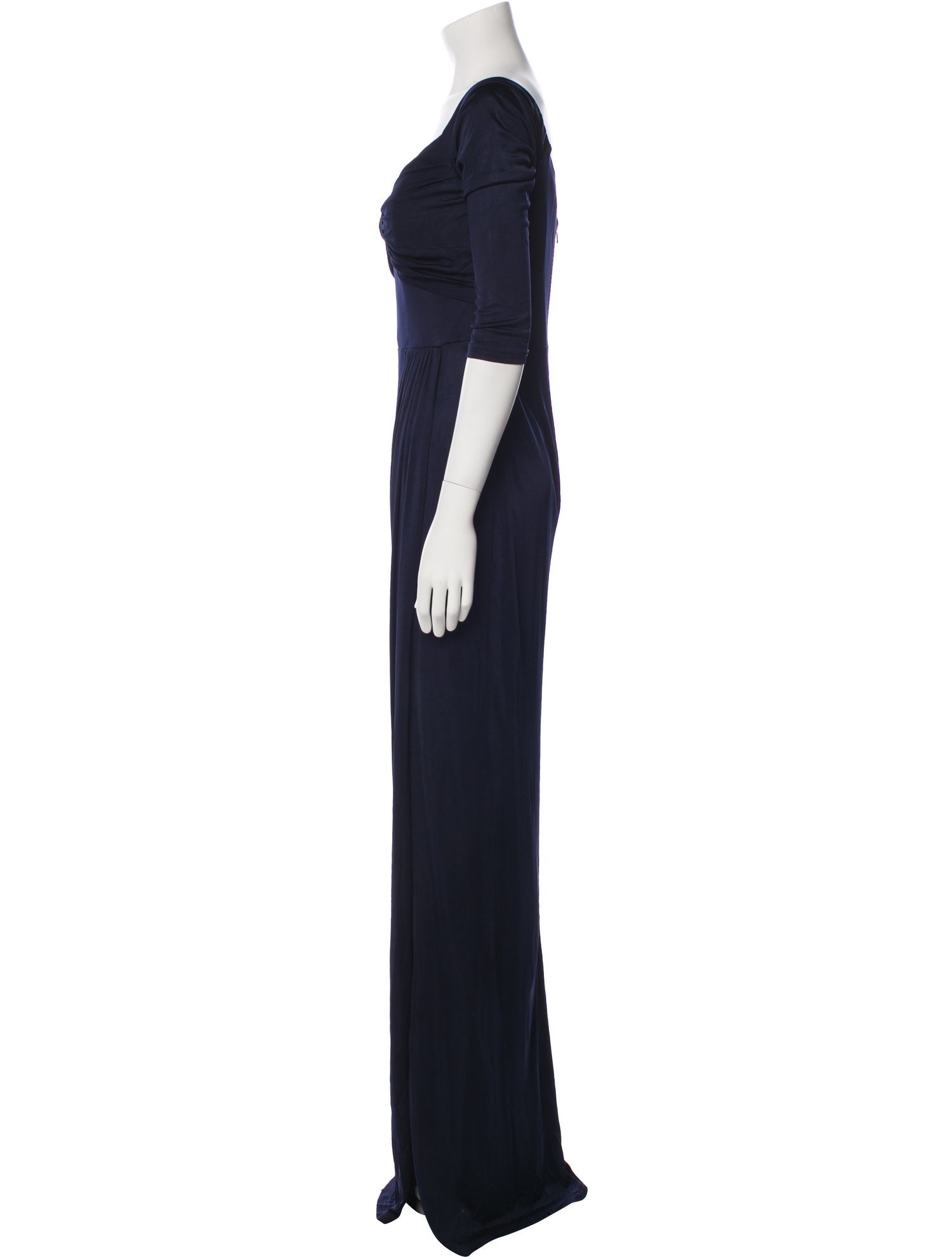 Marchesa Notte V-Neck Long Dress