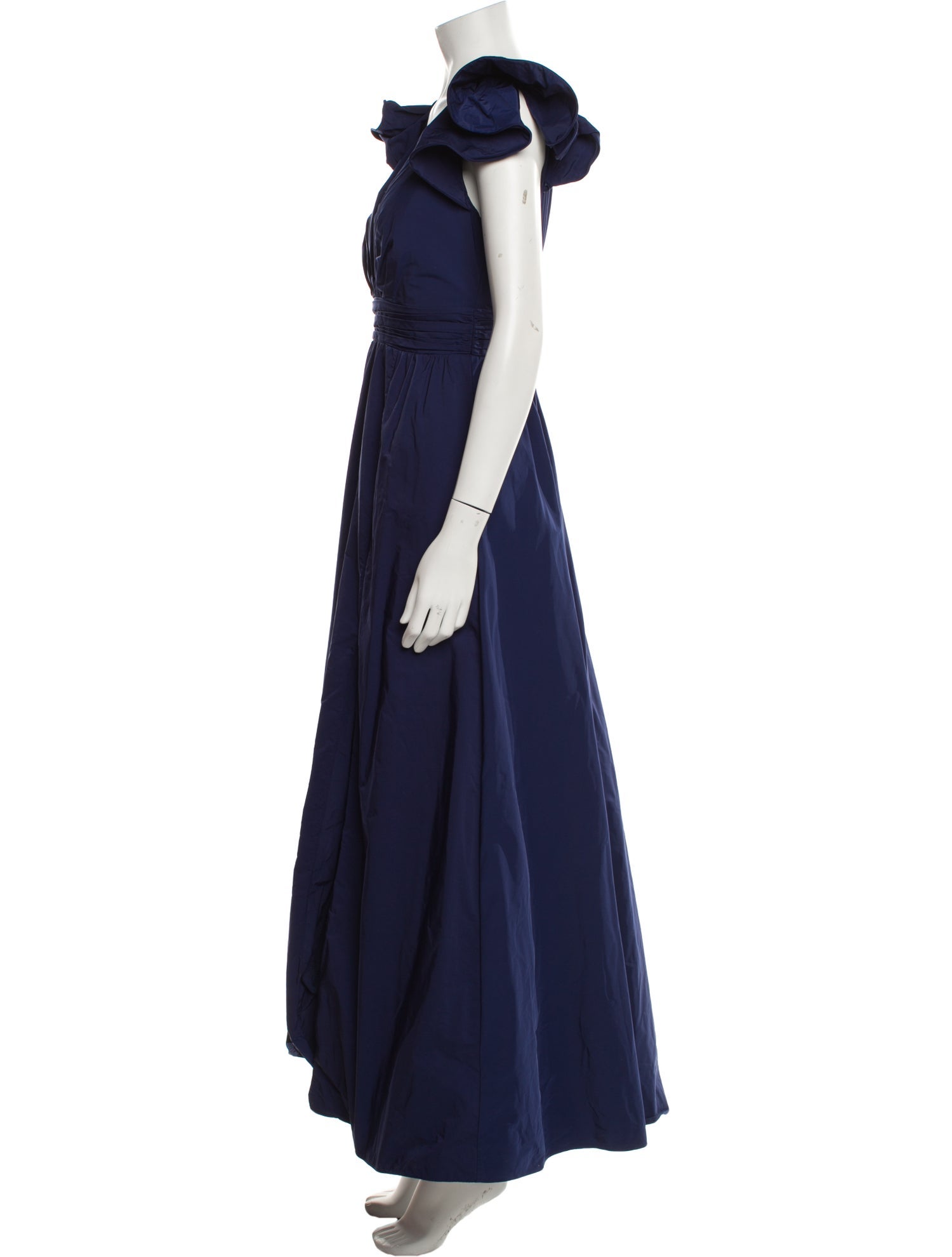 Marchesa Notte V-Neck Long Dress