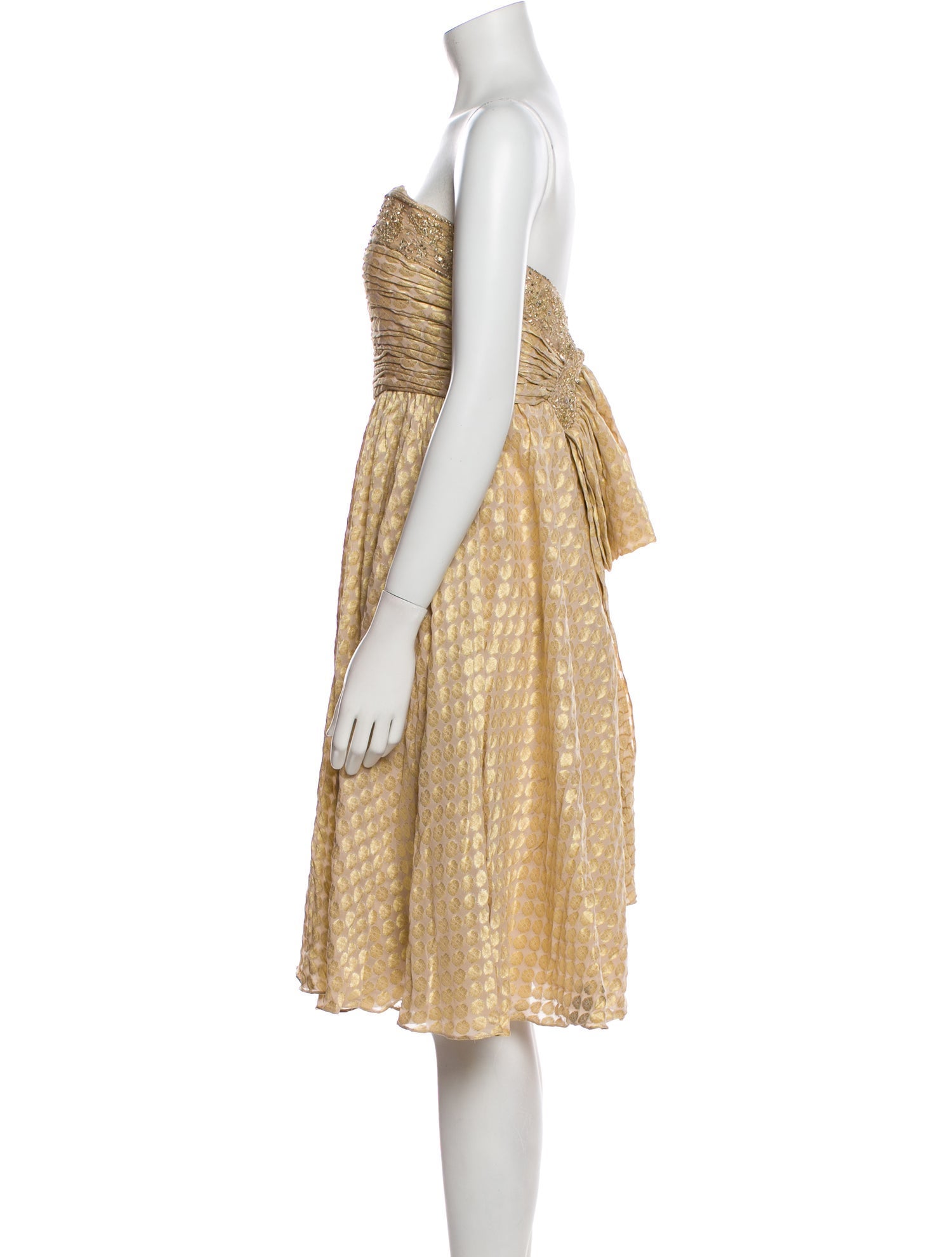 Marchesa Notte Strapless Mini Dress - Metallic Dresses, Clothing - WMH35184 | The RealReal Marchesa Notte Strapless Mini Dress - Metallic Dresses, Clothing - WMH35184 | The RealReal