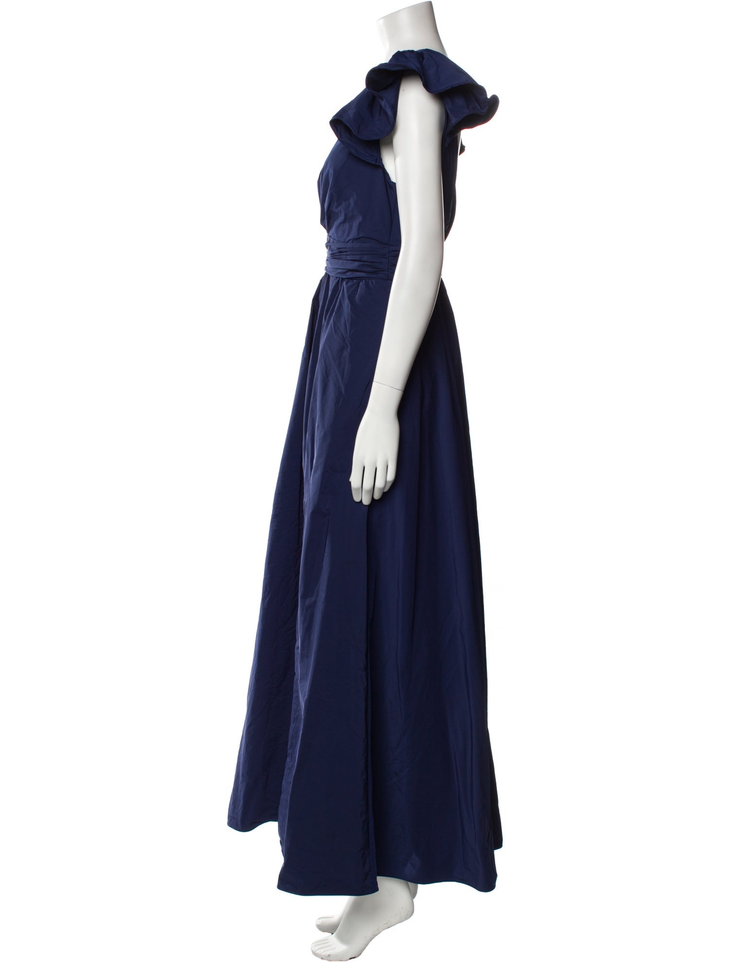 Marchesa Notte V-Neck Long Dress