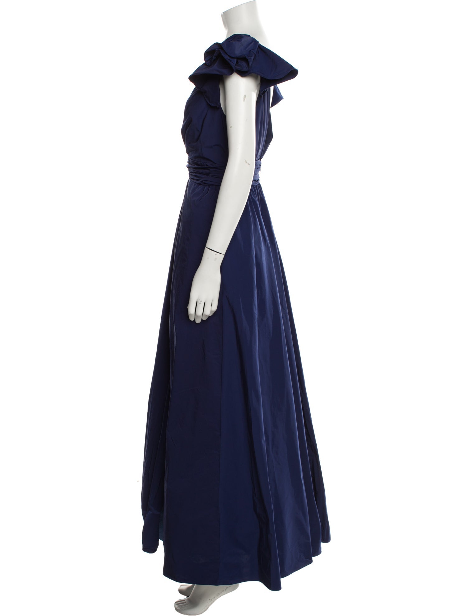 Marchesa Notte V-Neck Long Dress
