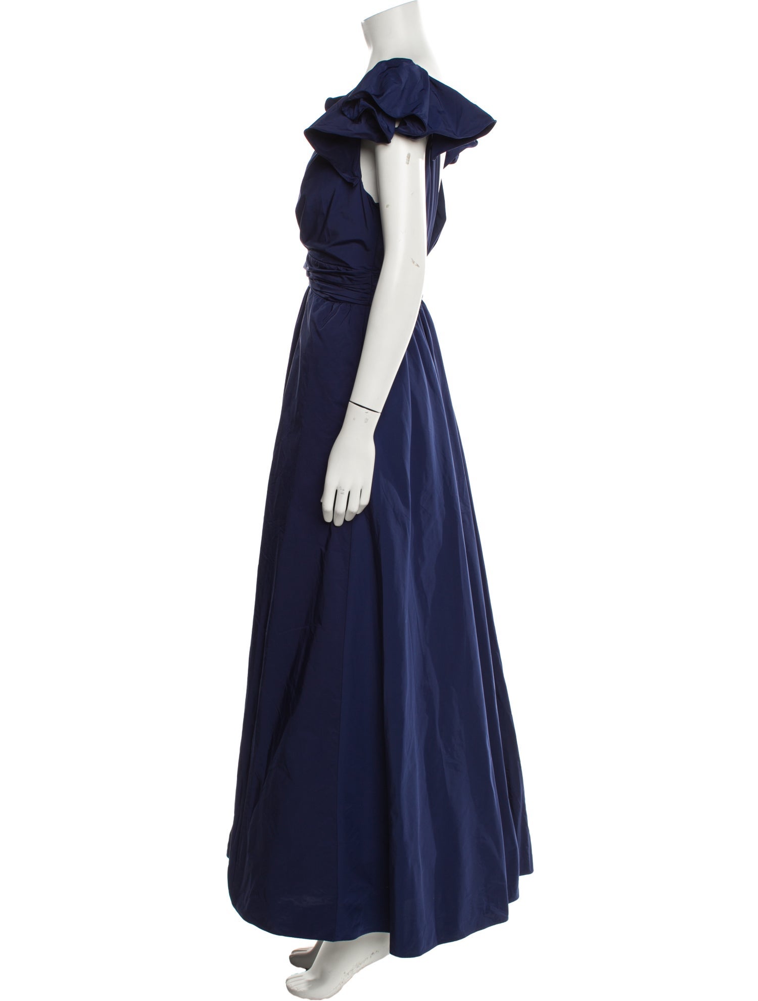 Marchesa Notte V-Neck Long Dress