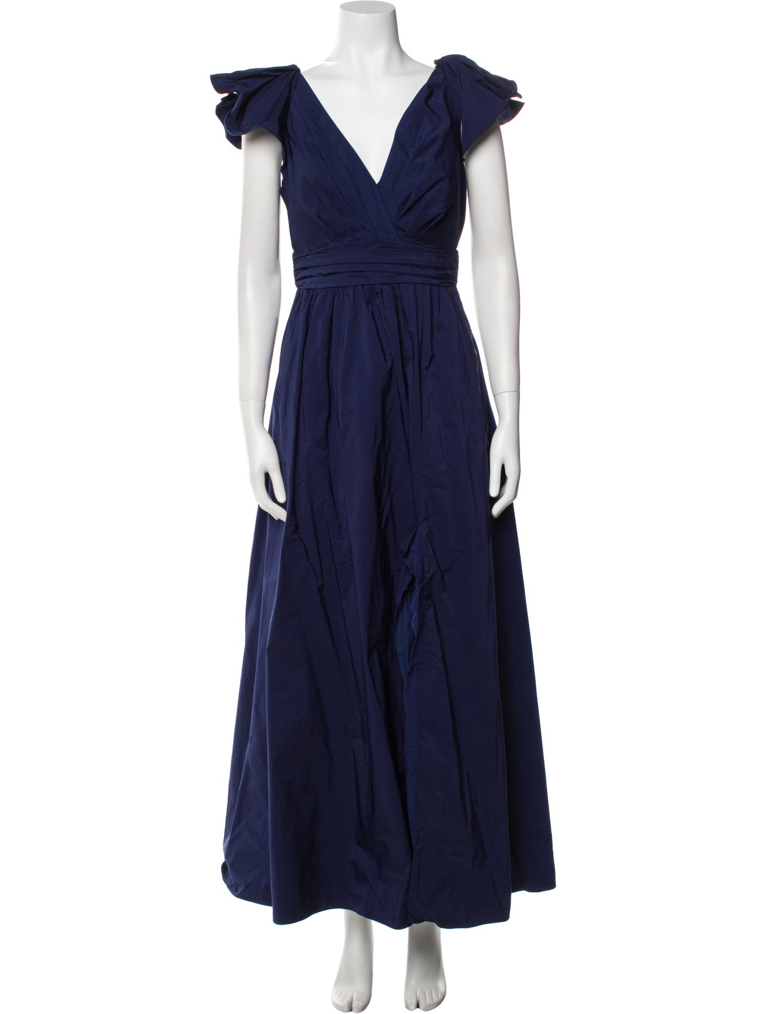 Marchesa Notte V-Neck Long Dress