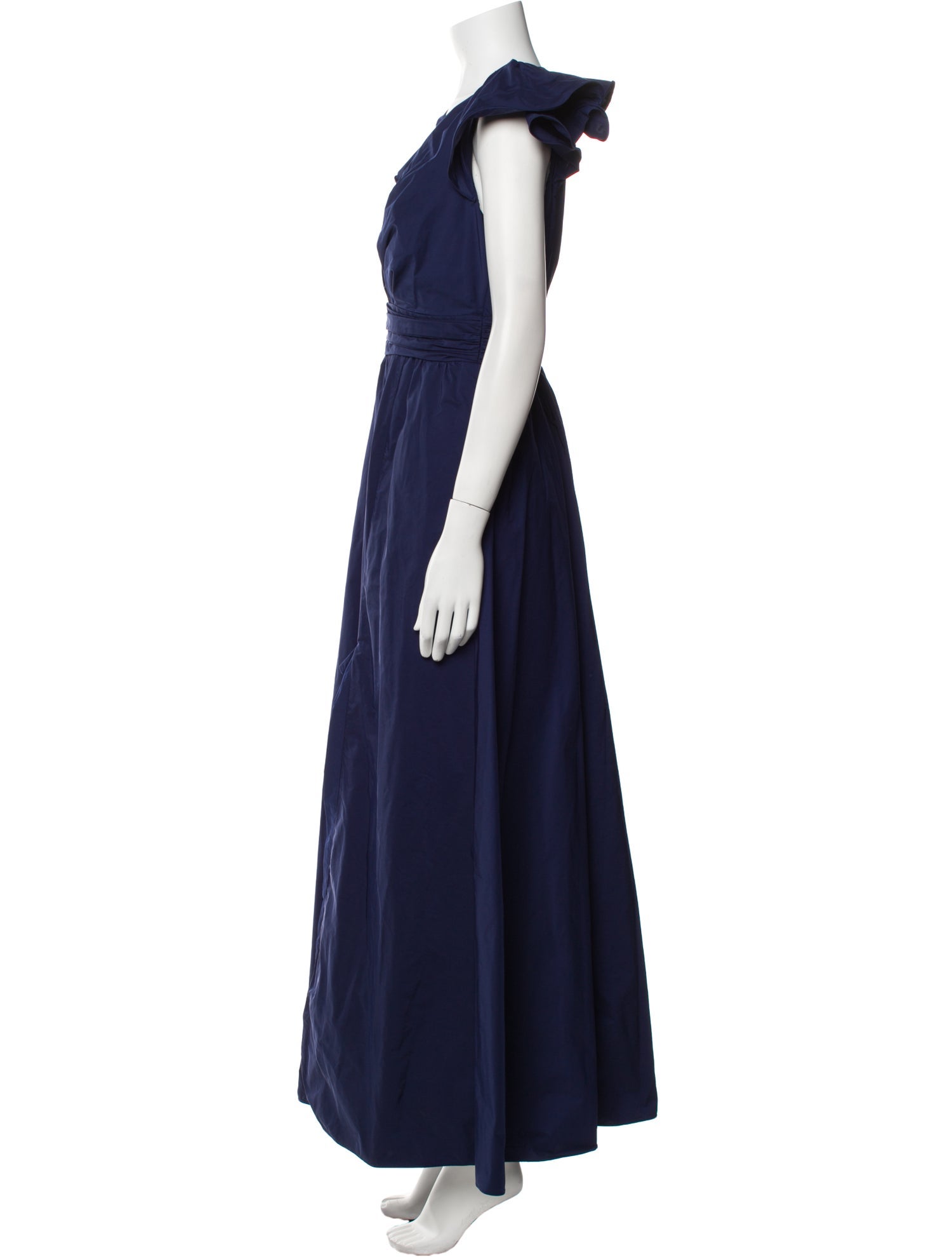 Marchesa Notte V-Neck Long Dress