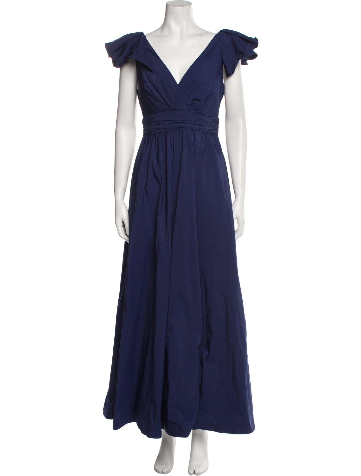 Marchesa Notte V-Neck Long Dress