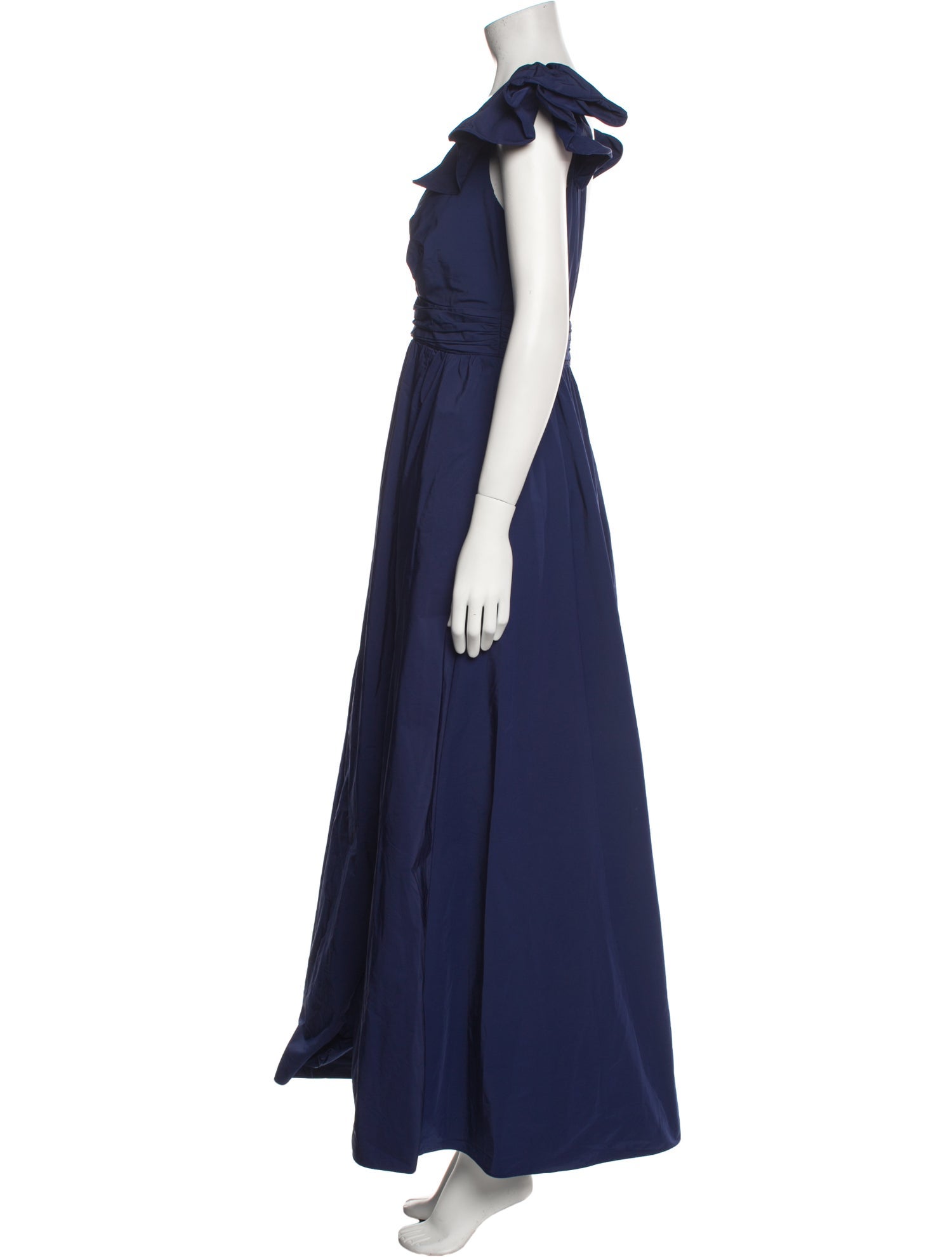Marchesa Notte V-Neck Long Dress
