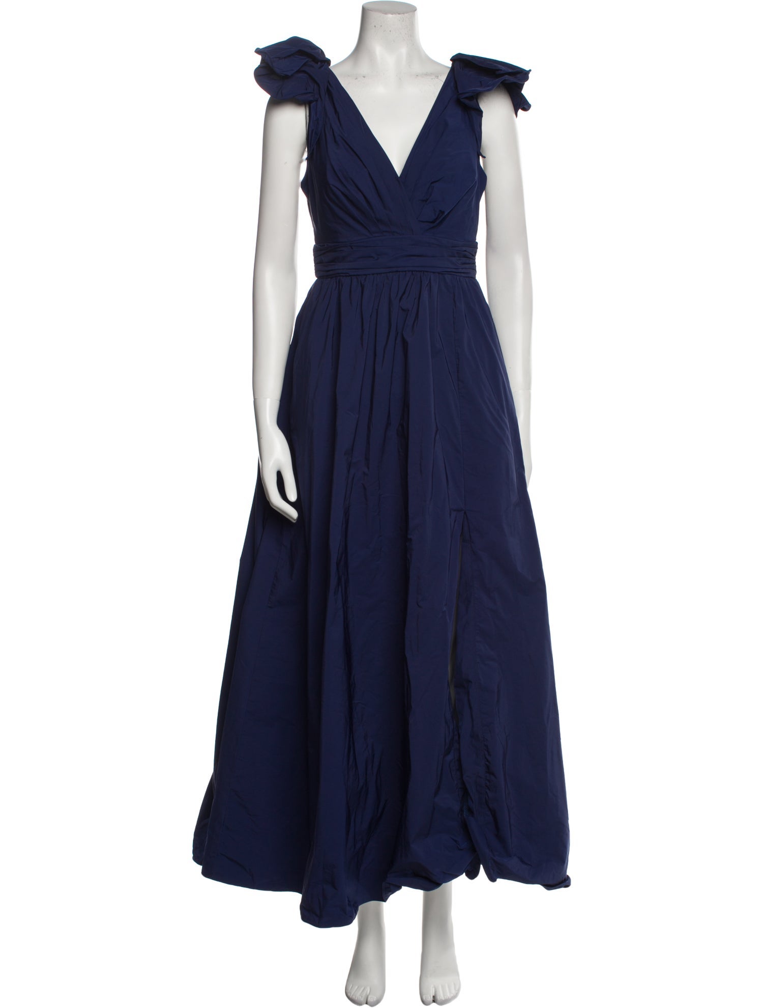 Marchesa Notte V-Neck Long Dress