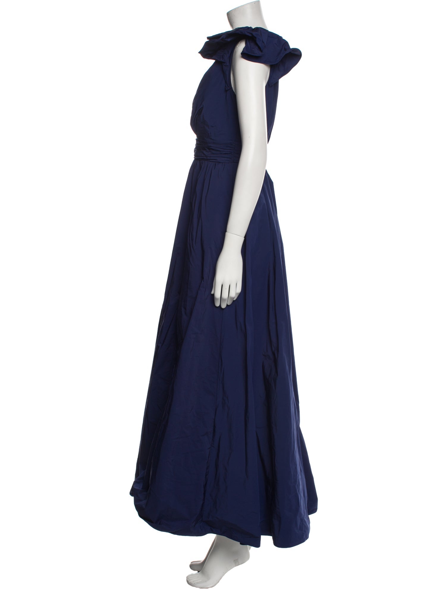 Marchesa Notte V-Neck Long Dress