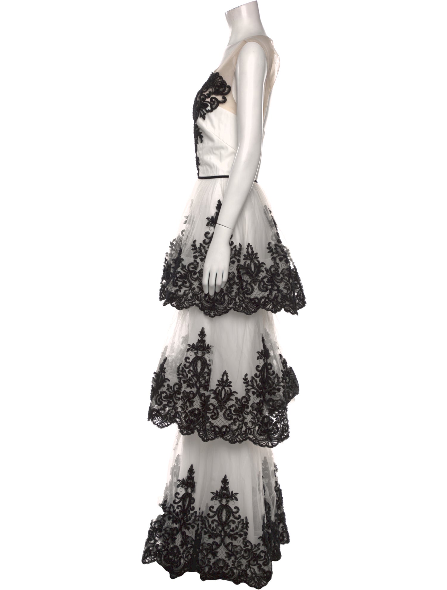 Marchesa Notte Nylon Long Dress